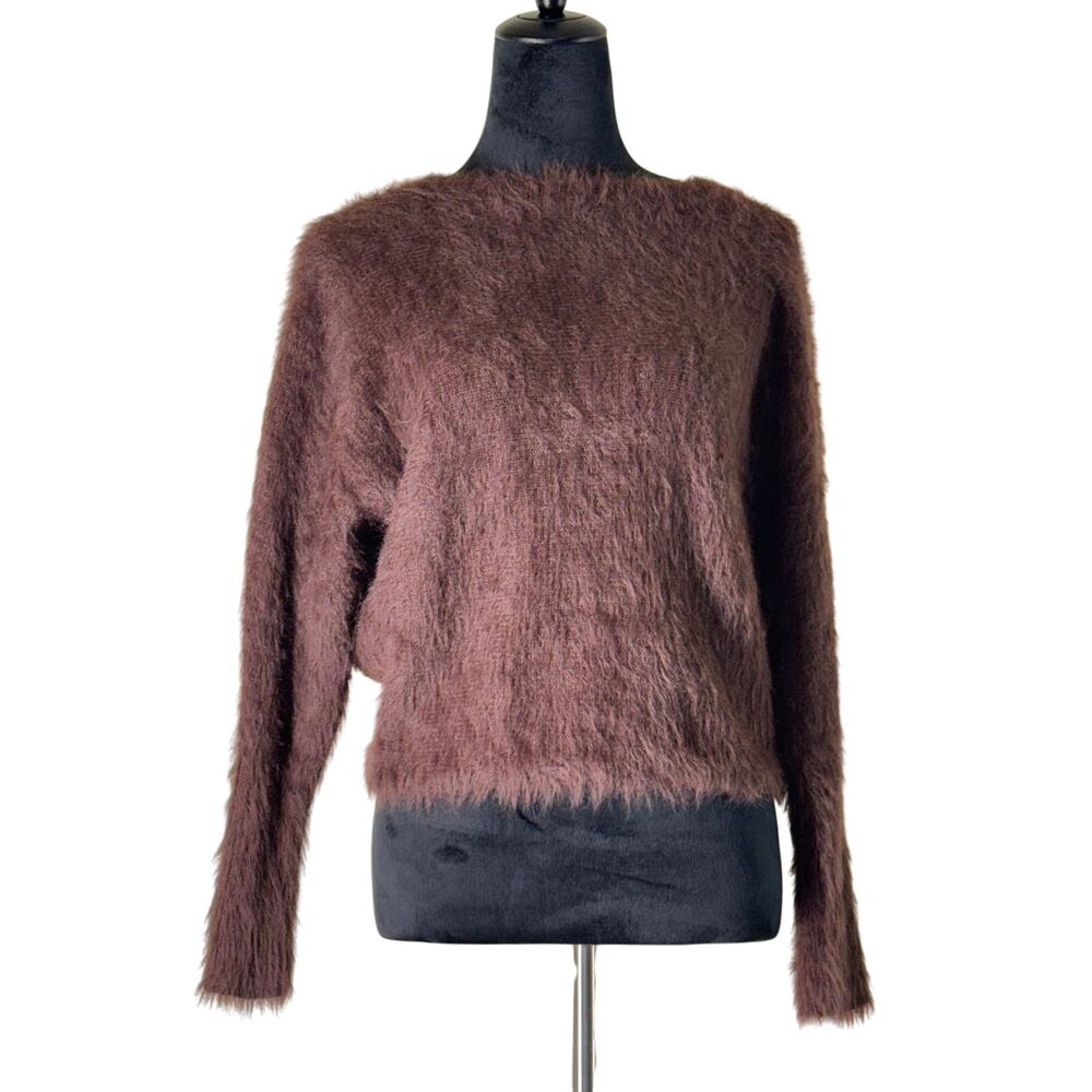 Jessica Simpson Sweater Brown Mohair Sz XS
